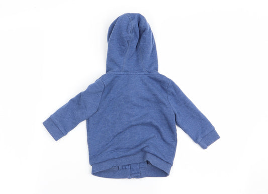 F&F Boys Blue Full Zip Jumper Size 3-6 Months