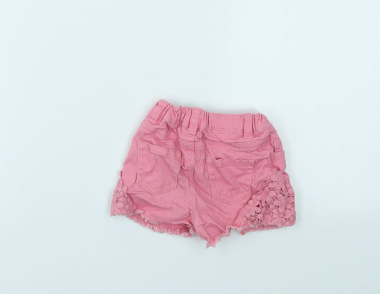 BABY GILR Girls Pink Capri Jeans Size 9-12 Months