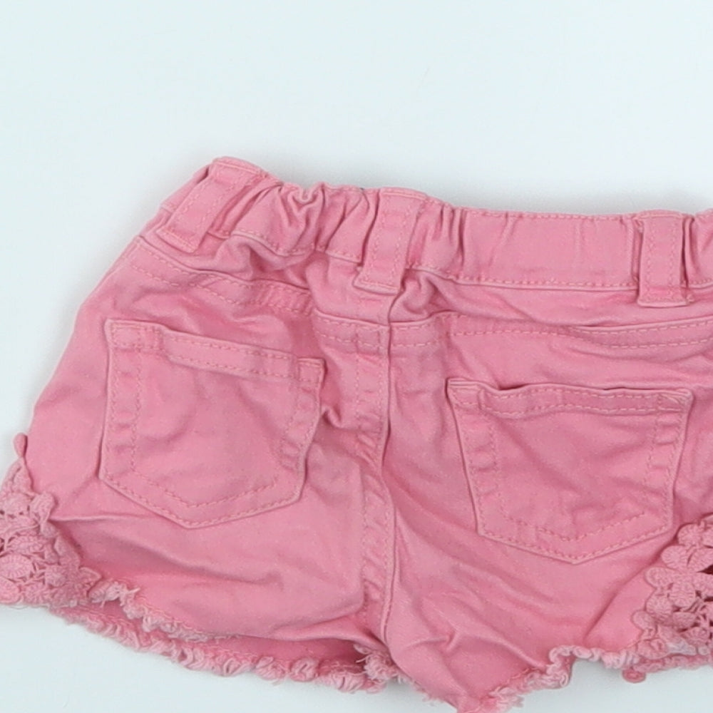 BABY GILR Girls Pink Capri Jeans Size 9-12 Months