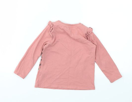 Angel Girls Pink Basic T-Shirt Size 12-18 Months