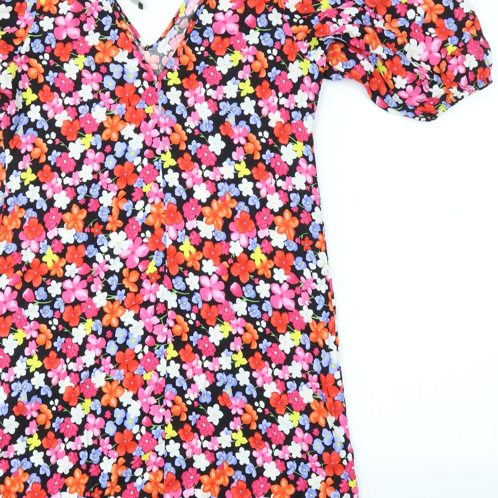 George Womens Multicoloured Floral Fit & Flare Size 8
