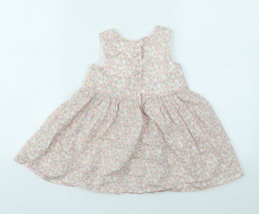 H&M Girls Pink Floral Fit & Flare Size 2 Years