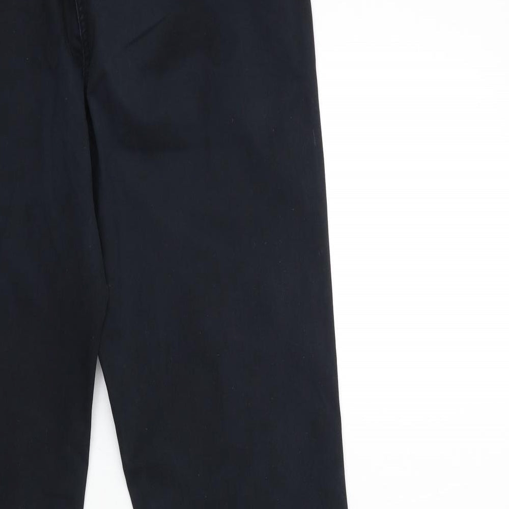 Womens UK Size 12 Debenhams Regular Fit Black Trousers