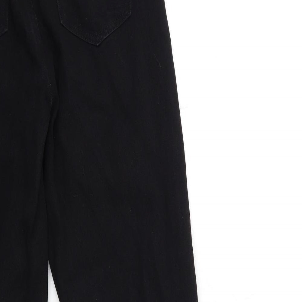 Missguided Womens Black Denim Mom Jeans Size 6 L29 in