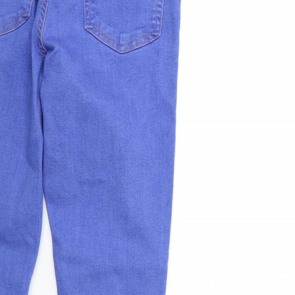 Denim & Co. Womens Blue Denim Skinny Jeans Size 12 L28 in