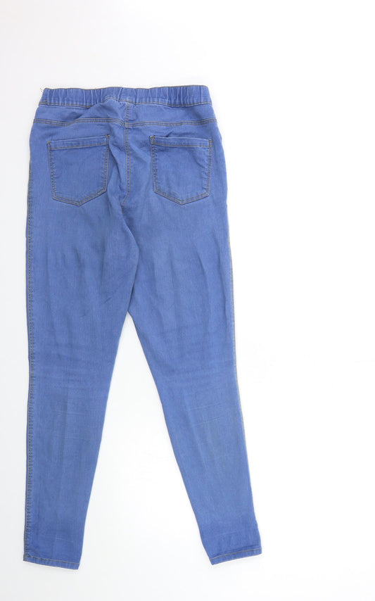 Nutmeg Womens Blue  Denim Jegging Jeans Size 12 L28 in