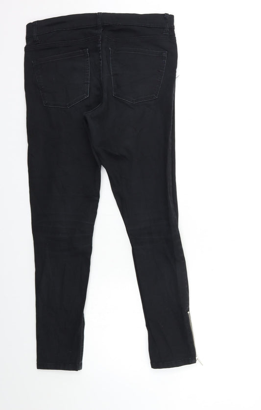 Womens UK Size 29 in Preworn Regular Fit Skinny Black Jeans