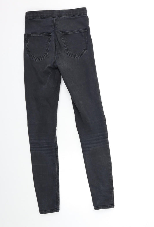 Topshop Womens Black Denim Skinny Jeans Size 23 in L28 in