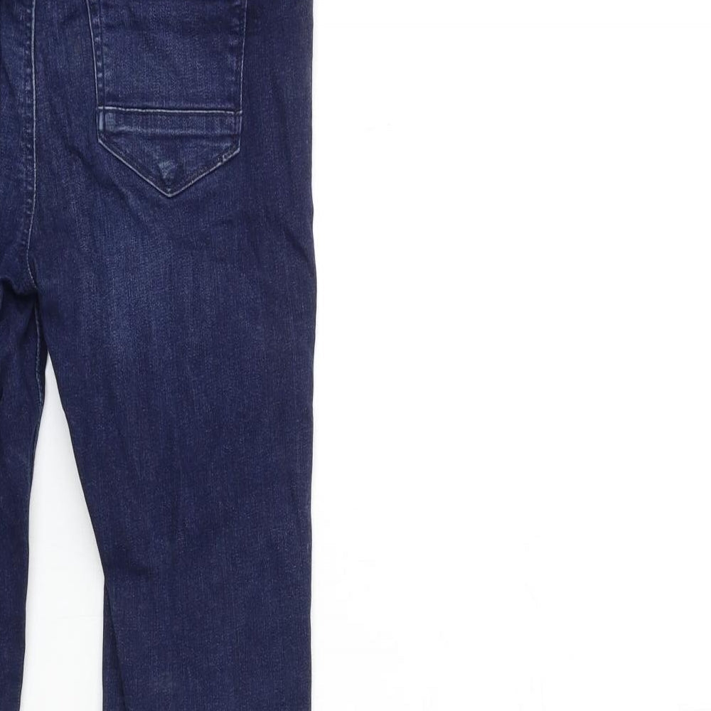 Denim & Co. Womens Blue Denim Skinny Jeans Size 10 L28 in