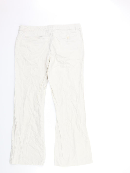 Mango Womens Beige Trousers Size 12 L29 in