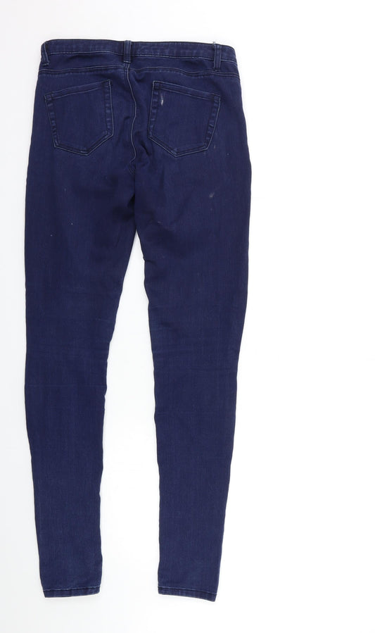 Denim & Co. Womens Blue Denim Skinny Jeans Size 28 in L31 in