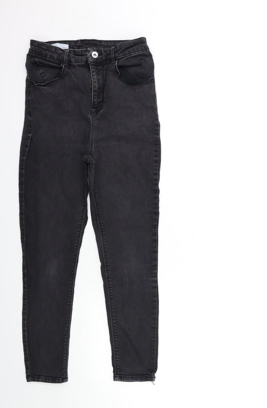Collusion Womens Black Denim Skinny Jeans Size 28 in L30 in
