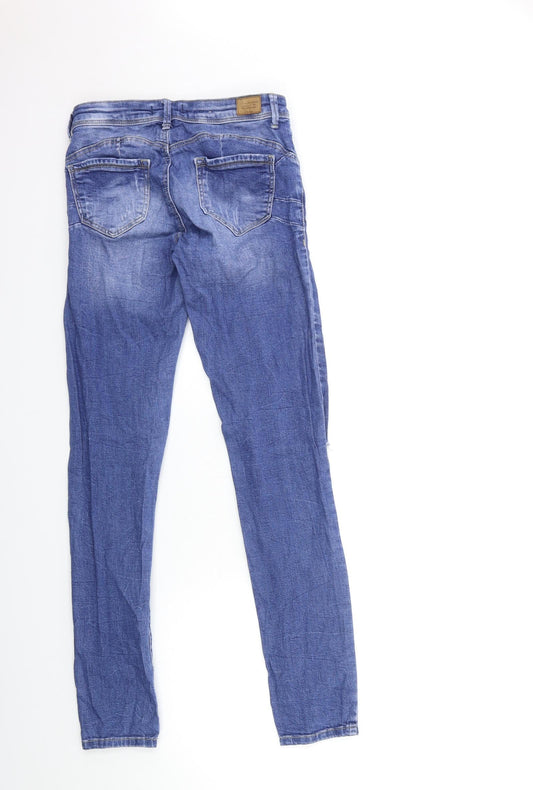 Womens UK Size 36 in TALLY WEiJL Regular Fit Skinny Blue Jeans