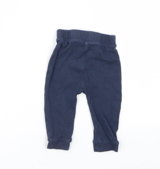 George Baby Blue Jogger Trousers Size 6-9 Months
