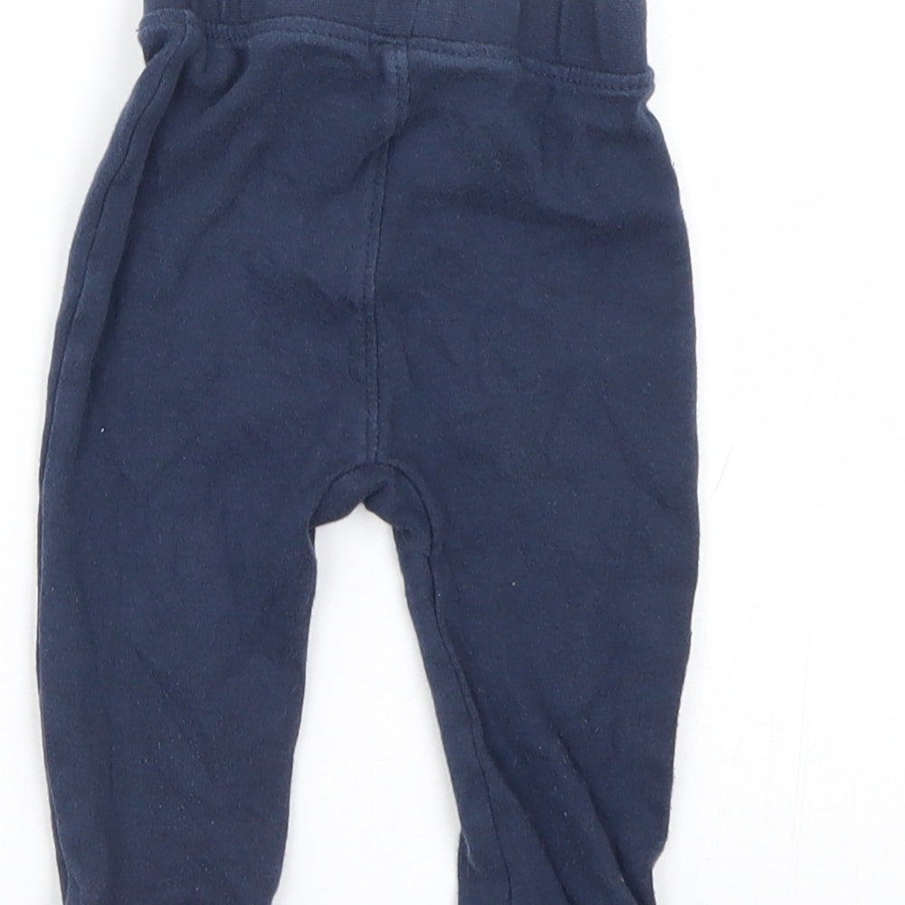 Brand and care label for George Baby Blue Jogger Trousers, size 6-9, Months