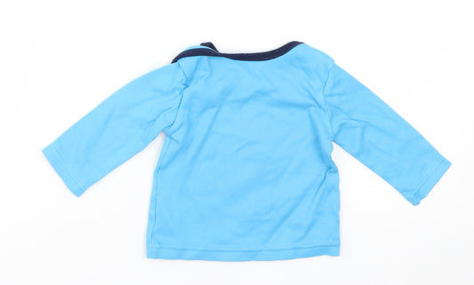 George Baby Blue Cami Pyjama Top Size 3-6 Months - Christmas Dinosaurs