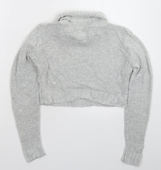 Boohoo Womens Grey Knit Pullover Jumper Size S