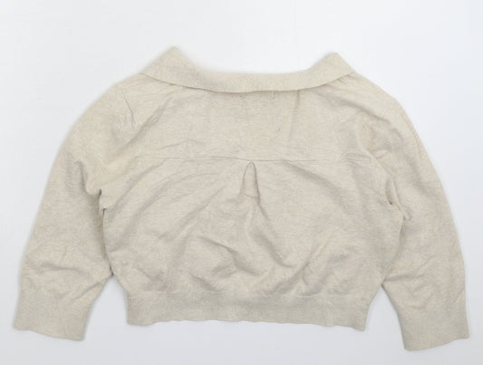 Womens UK Size M Wallis Grey Cardigan Jumper