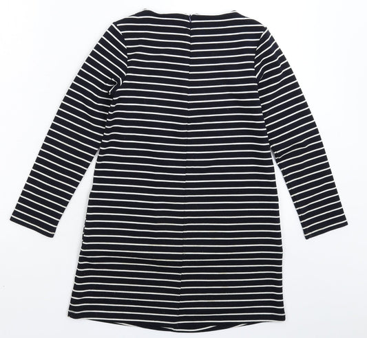 NEXT Womens Blue Striped Fit & Flare Size 8