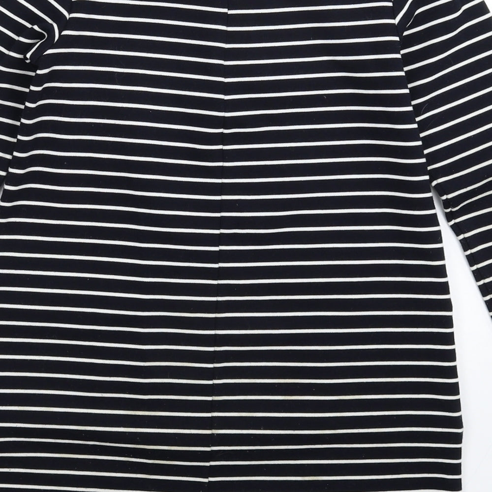 NEXT Womens Blue Striped Fit & Flare Size 8