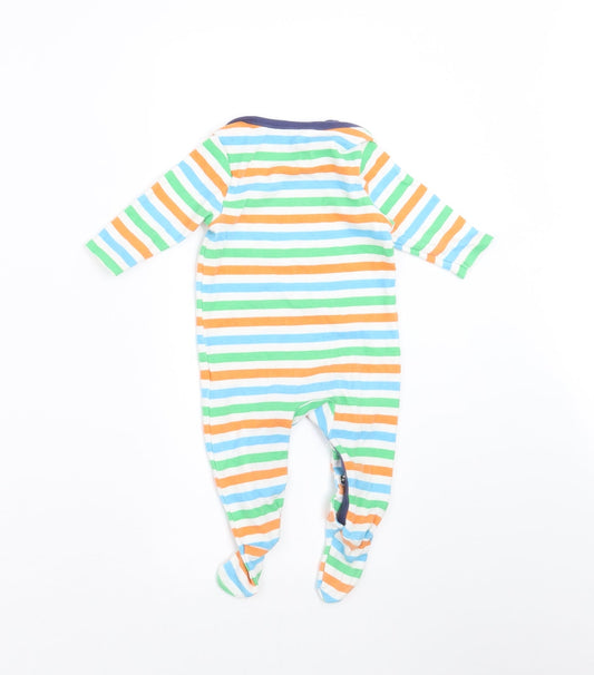 F&F Baby Multicoloured Striped Babygrow One-Piece Size 0-3 Months - best mummy