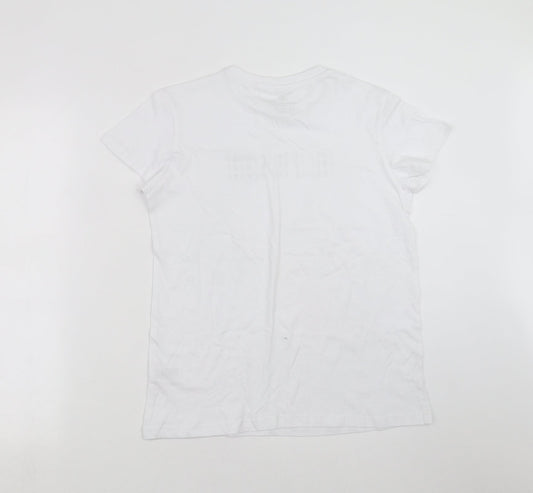 Primark Womens White Basic T-Shirt Size S - Lost in the Moment