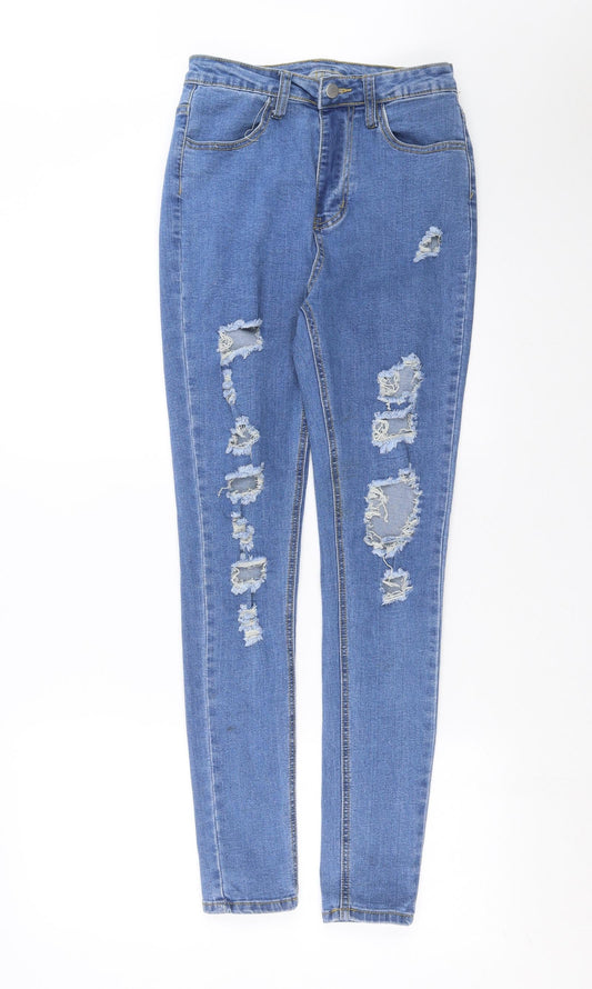 SHEIN Womens Blue Denim Skinny Jeans Size M L29 in
