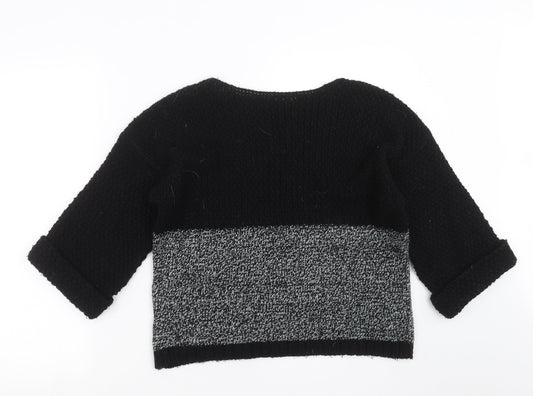 Womens UK Size 8 New Look Black Pullover Jumper