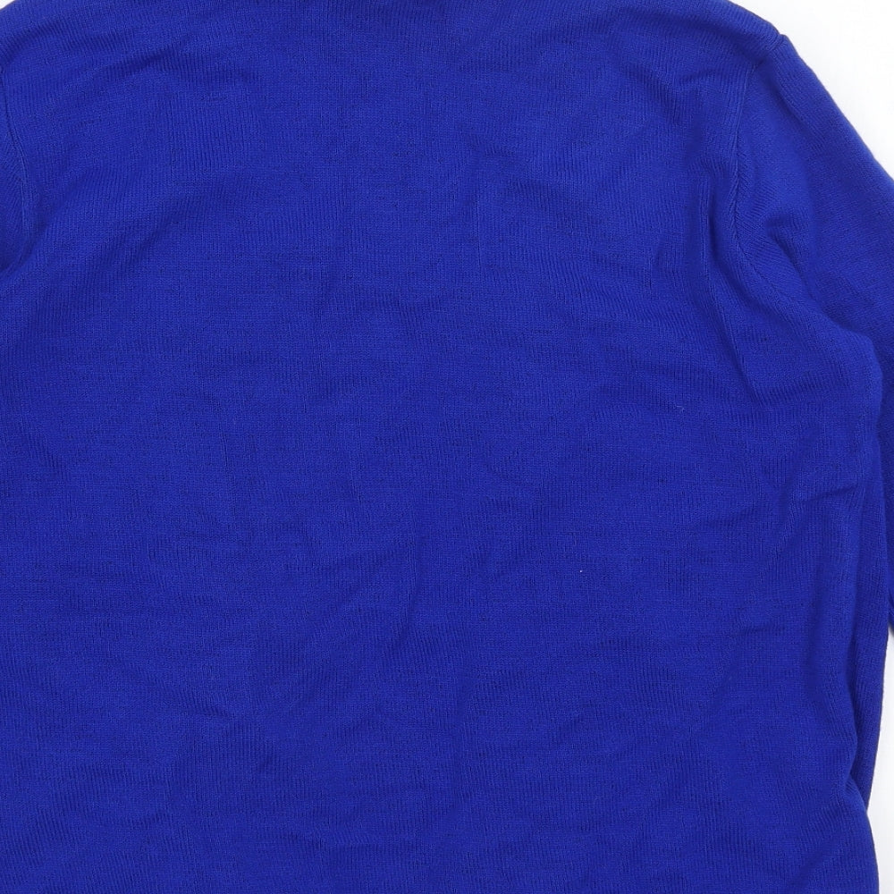 Womens UK Size M Preworn Blue Pullover Jumper