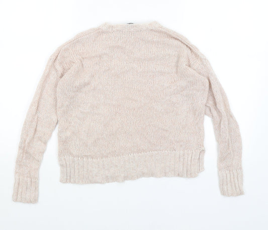 New Look Girls Beige Pullover Jumper Size 10-11 Years