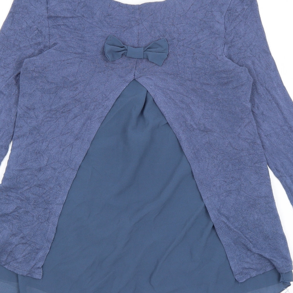 Jiverso Womens Blue Basic T-Shirt Size S