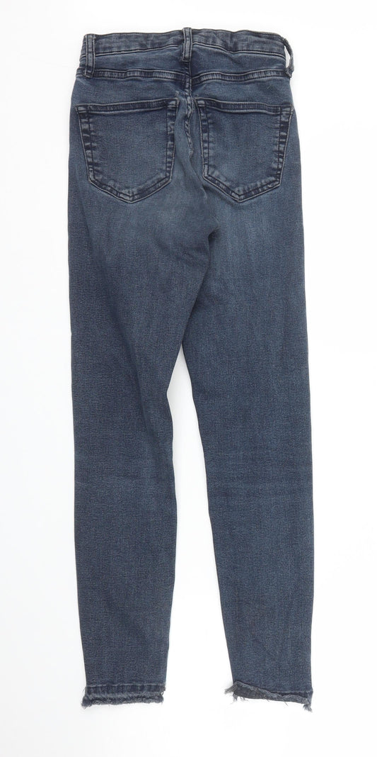 Topshop Girls Blue Denim Skinny Jeans Size 10 Years
