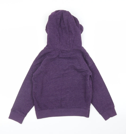 NEXT Girls Purple Pullover Hoodie Size 7 Years
