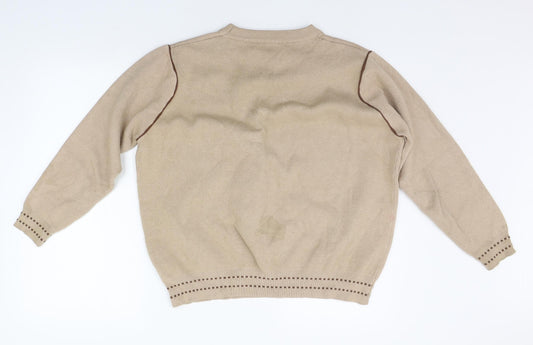 TU Womens Beige Pullover Jumper Size S