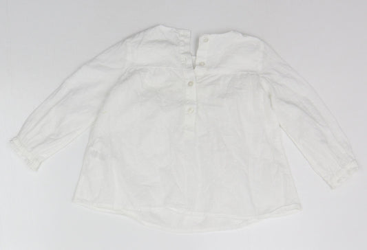 TU Baby White Basic Button-Up Size 18-24 Months