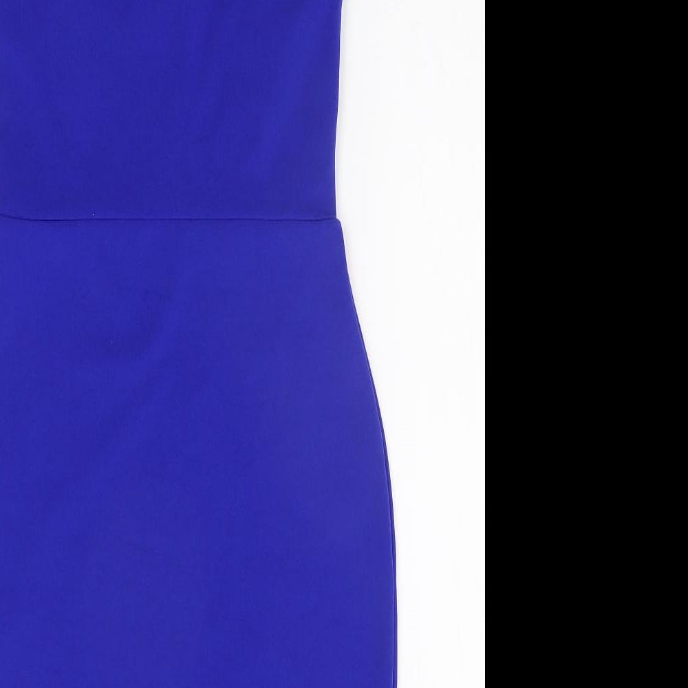 Boohoo Womens Blue A-Line Size 10