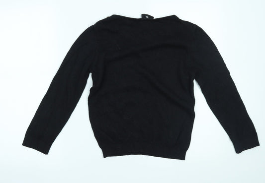 Womens UK Size S Wallis Black Pullover Jumper