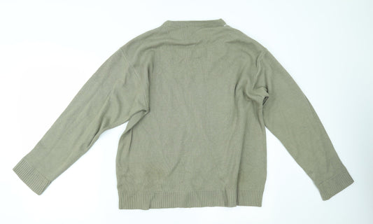 Womens UK Size M BHS Green Pullover Jumper
