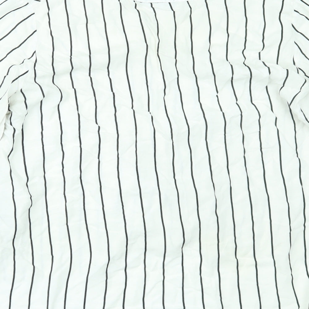 Womens UK Size 16 New Look White Basic Blouse