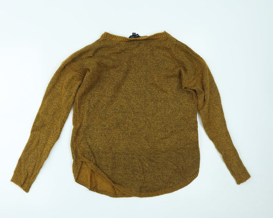 Womens UK Size 10 New Look Yellow Pullover Jumper