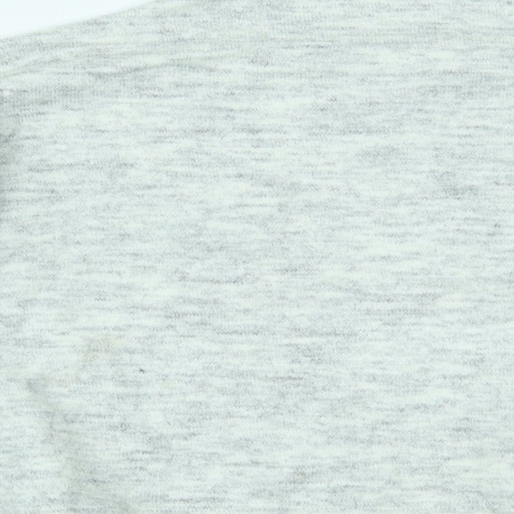 Womens UK Size 10 New Look Grey Basic Blouse