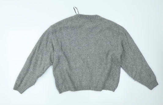 Womens UK Size S H&M Grey Pullover Jumper