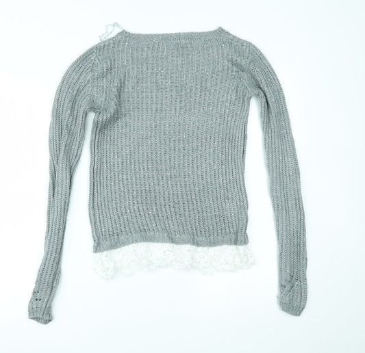 Womens UK Size XS NEXT Green Pullover Jumper
