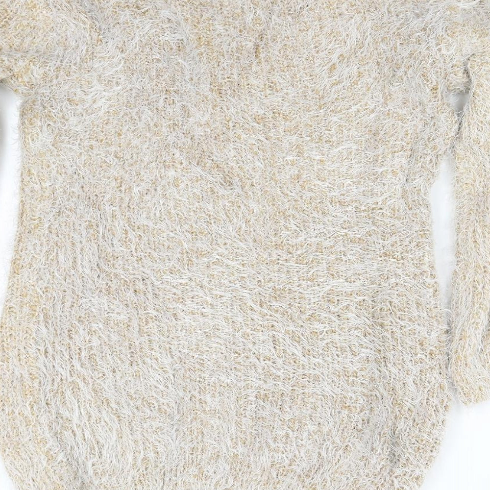 Womens UK Size M Buisdaei Brown Pullover Jumper