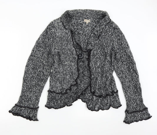 Womens UK Size 16 Soon Grey Cardigan Jumper