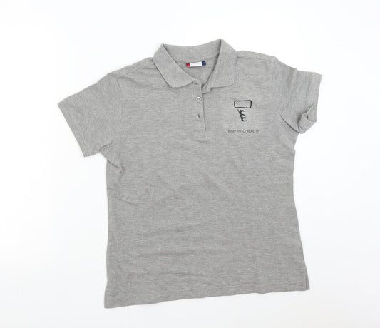 Clique Womens Grey Basic Polo Size M - Jump into Reality