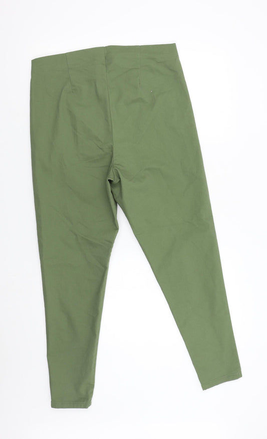 George Womens Green Trousers Size 16 L27 in