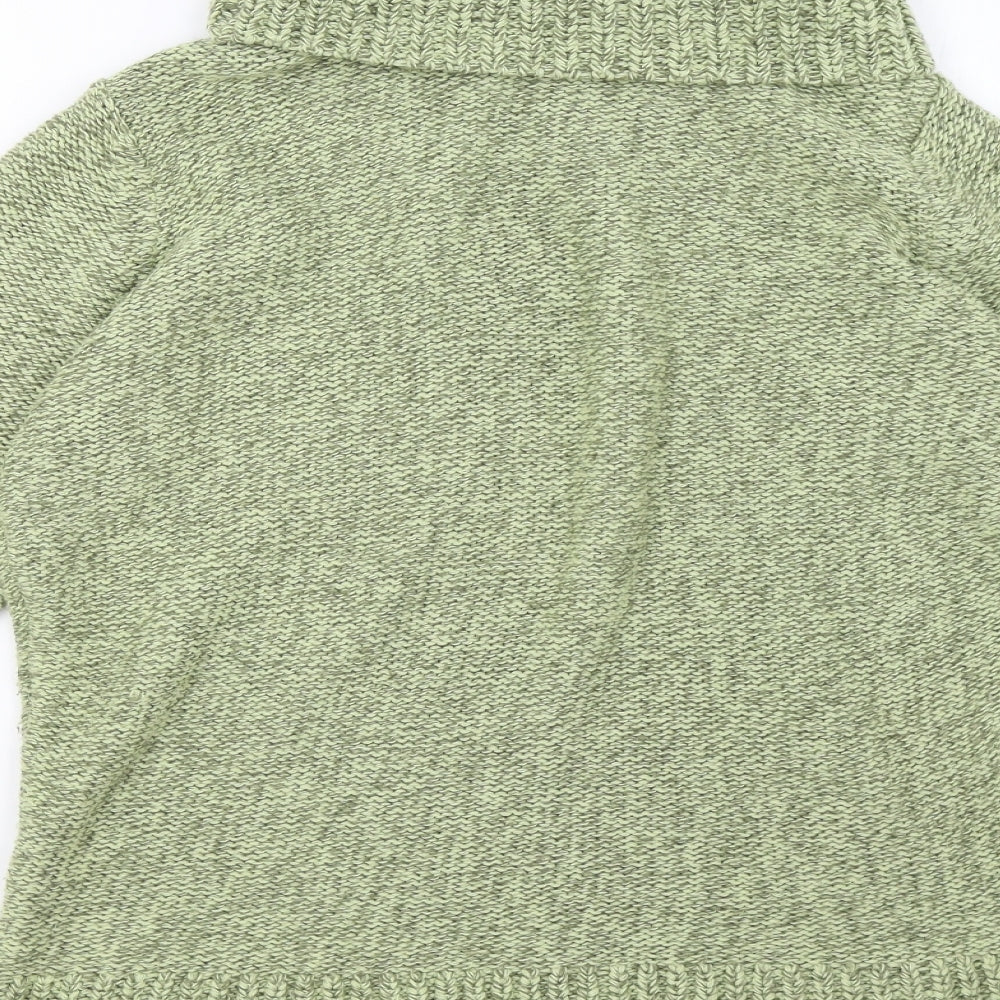 Bonmarché Womens Green Knit Pullover Sweatshirt Size M