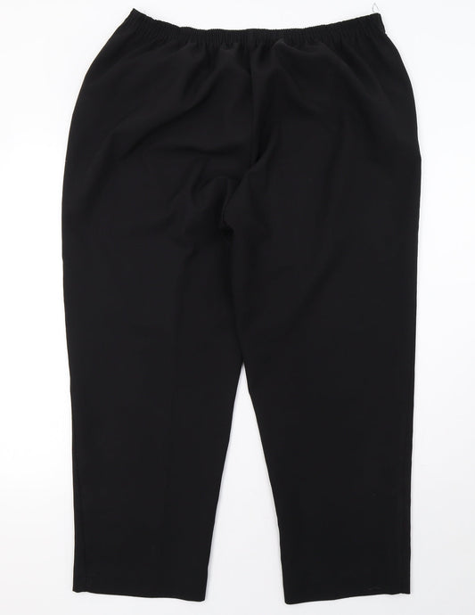 BM Womens Black Trousers Size 18 L28 in