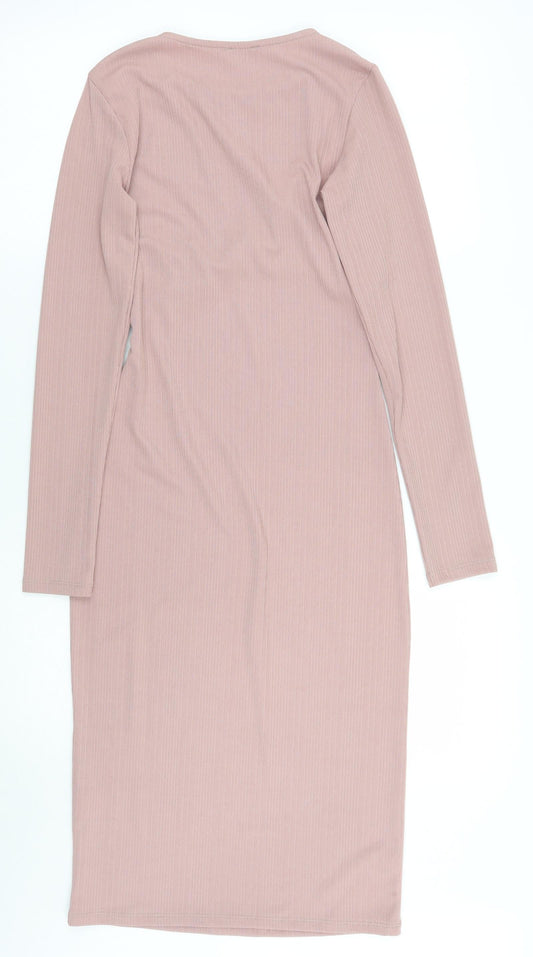 River Island Womens Pink A-Line Size 8